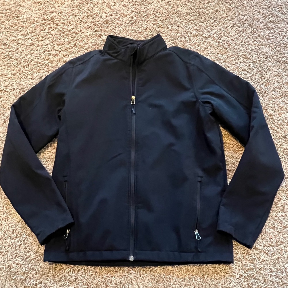 Sport Authority Youth XL Black Softshell Jacket Serenity Farms Horse Graphic‎
